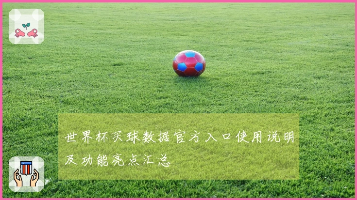 世界杯买球数据官方入口使用说明及功能亮点汇总