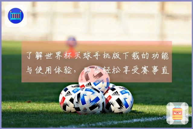 了解世界杯买球手机版下载的功能与使用体验，助你轻松享受赛事直播
